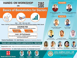 Workshop on Basics of Biostatistics for Doctors, 25th - 26th July 2023