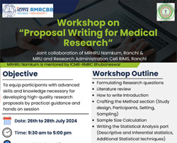 Workshop on Proposal Writing for Medical Research, 26-28 July 2024