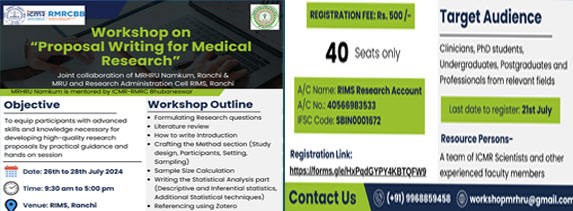 Workshop on Proposal Writing for Medical Research