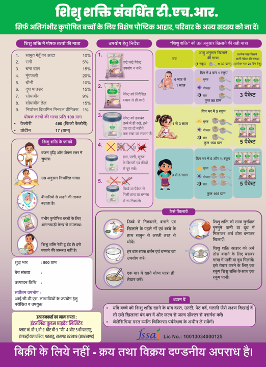 Shishu Sakti Packet Cover (Back)